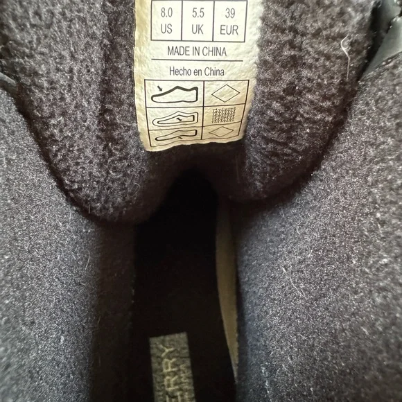 Sperry Topsider Gosling Insulated Black Rubber  Boots Women’s Size 8 - Picture 8 of 12